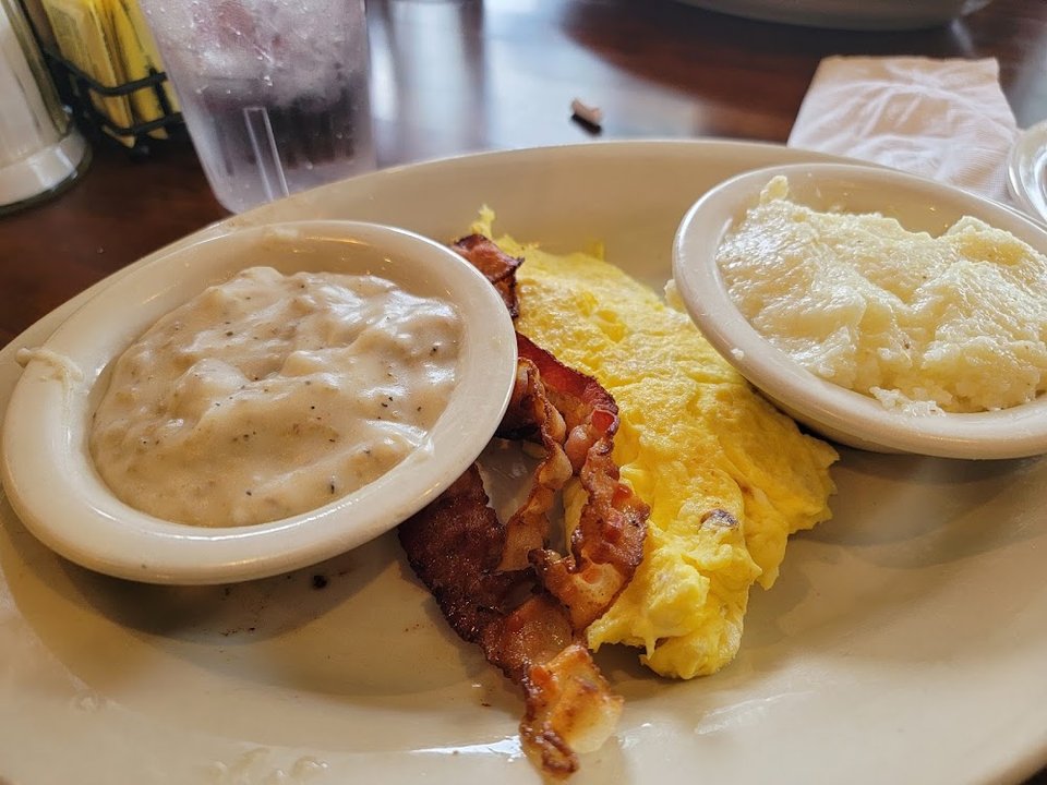 Bacon Eggs Grits Sausage Gravy